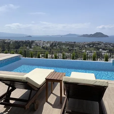 Bodrum - 5 Bedrooms “sunset Villa”, With Infinity Heated Swimming Pool Вилла Тургутрейс